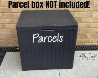 Parcel Box Decal, Outside Post Box, Vinyl Sticker, Outside Storage, Letterbox Label, Parcel Label, Door Decor