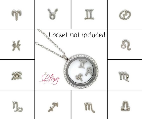 Leo **UK SELLER** Living Memory Locket Floating Charm