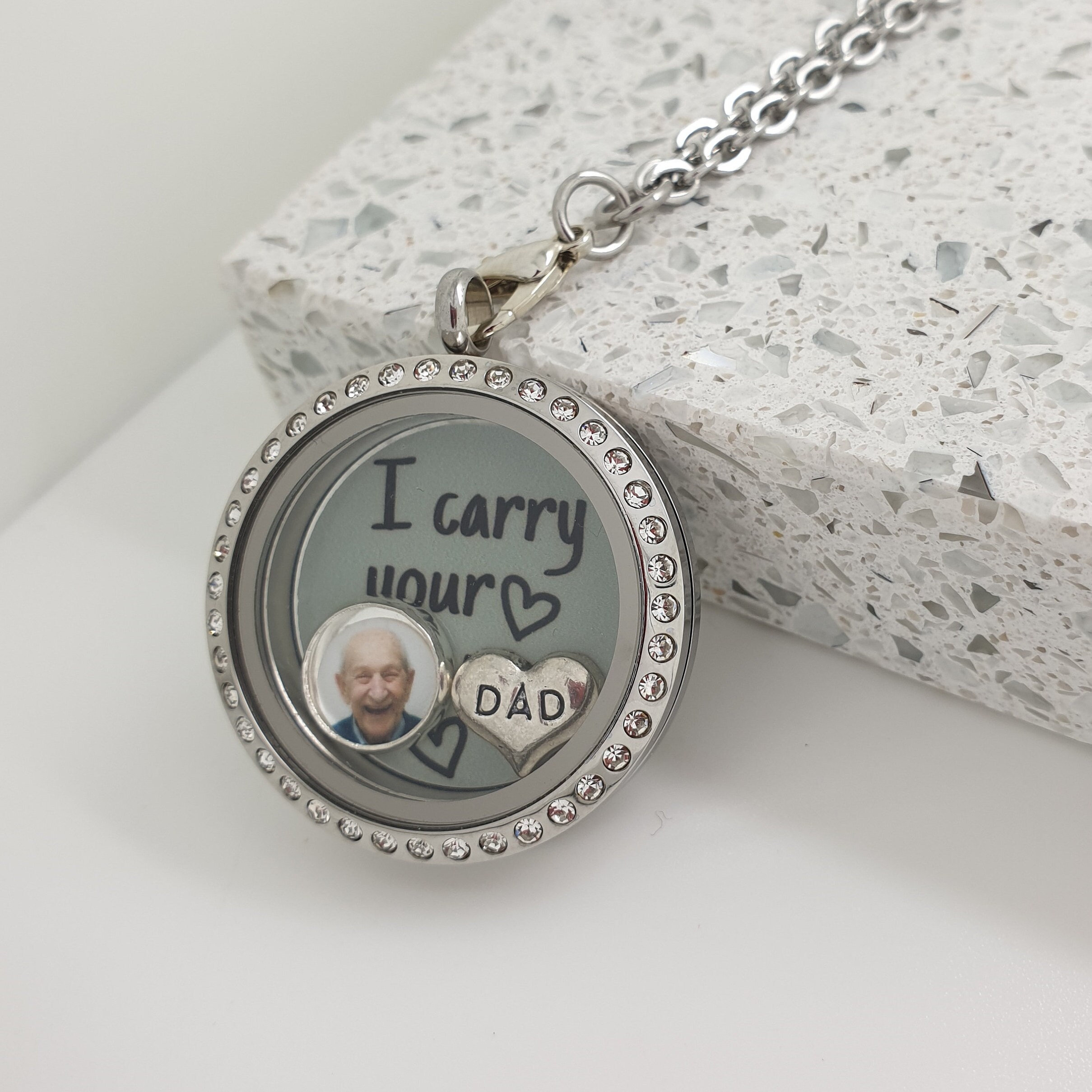 In Memory Of Mum - Memorial Necklace - In Memory Of Dad - In Memory O…