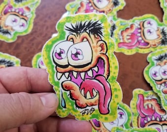 Sticker 208 BoVanGo, monstre bizarre, kustom kulture