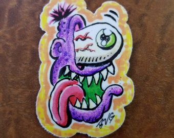 Sticker 207 BoVanGo, monstre bizarre, kustom kulture