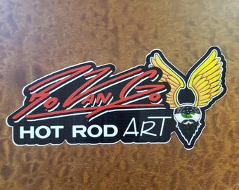 BoVanGo Hot Rod Art Decal Sticker kustom kulture Lowbrow art 226