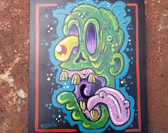 weirdo zombie hot rod art