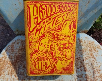 Hillbilly Hi Test gas can weirdo pinstriping hot rod art