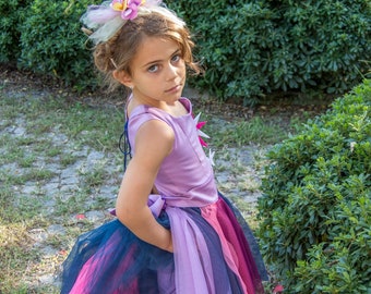 Twilight Sparkle  Inspired Tutu Dress. Halloween Twilight Sparkle costume. My little Pony birthday party outfit