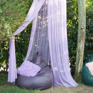 Lilac Baldachin -  Play Canopy, Crib Canopy, Kids canopy, Nursery canopy, Bed canopy, Play room canopy, Hanging Canopy, Nook, Photo