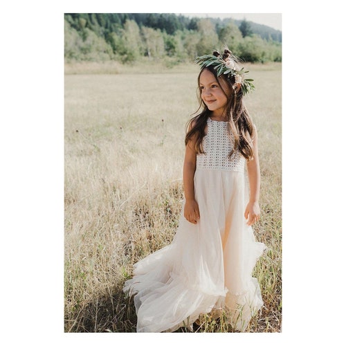 etsy boho flower girl dress