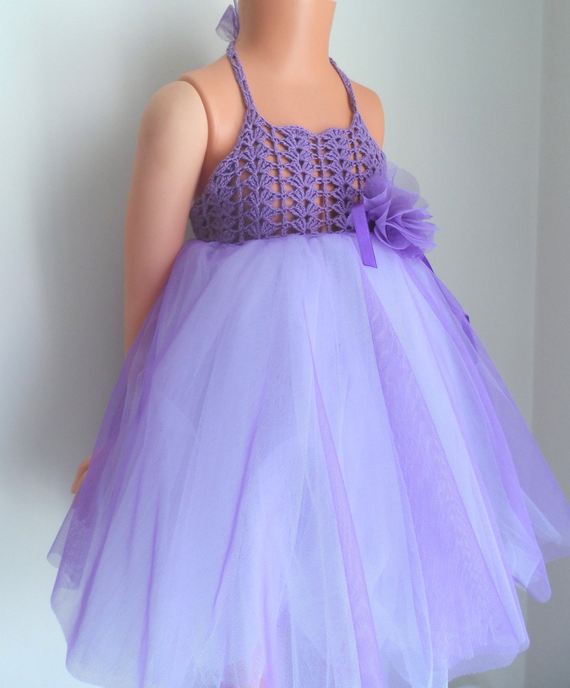 Baby Girl Tutu Dress. Baby Flower Girl Tulle Dress with Lace Etsy
