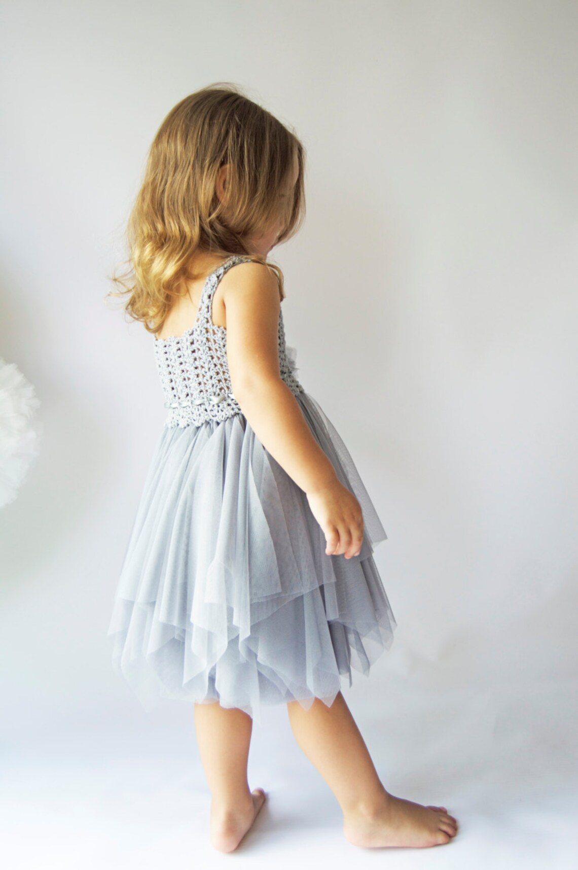 Baby Tulle Dress With Stretch Crochet Top and Playful Tulle Etsy