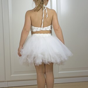 INDIE Crochet Lace Crop Top and Tutu Skirt Set image 3