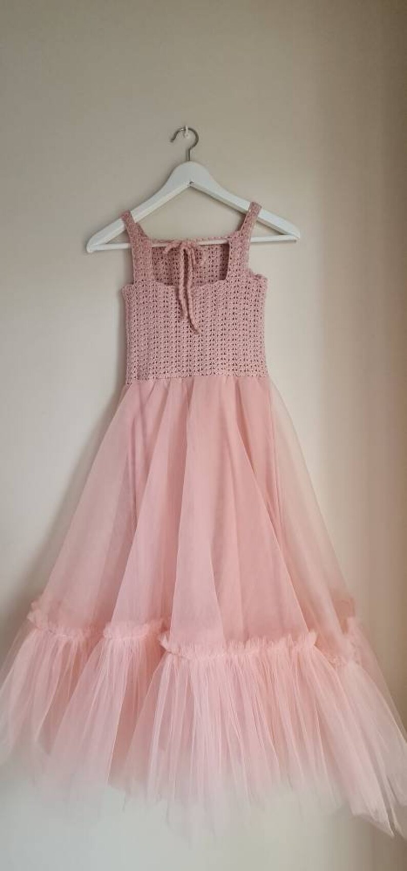 Blush Pink Boho Flower Girl Dress. Blush Pink Flowergirl Maxi Etsy