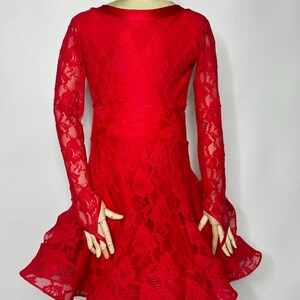 AY_dance Modern Ballroom Und Latein Tanz Kleid ( Set bestehend aus Trikot und Rock)