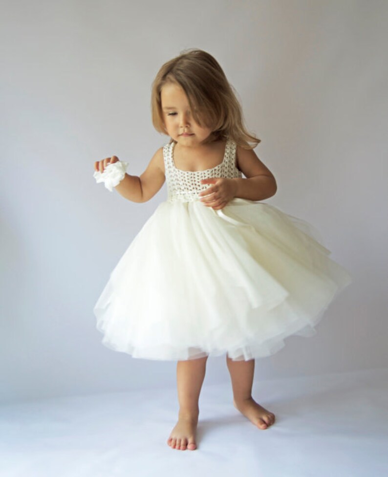 Grey Tulle Empire Dress
