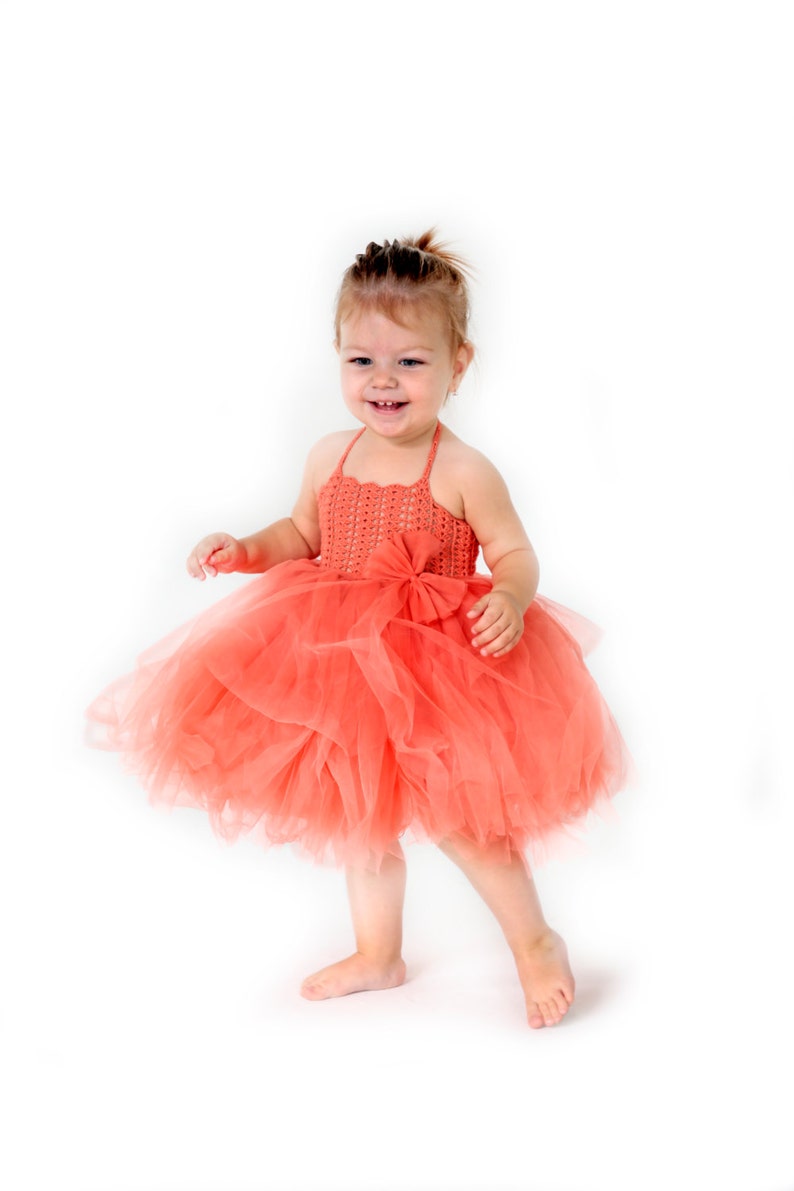 Baby Girl Tutu Dress. Baby Flower Girl Tulle Dress with Lace Etsy
