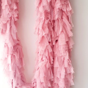Tulle Fringe Garland for Party and Home Decorations,  Photography Backdrop. Tulle Fringe Boa