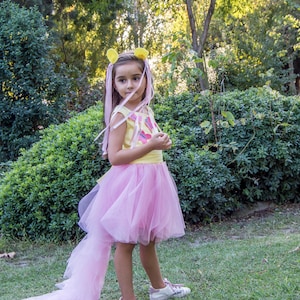 My Little Pony Fluttershy Inspired Tutu Dress. Halloween Fluttershy costume. My little Pony birthday party outfit