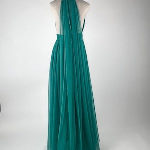 VERA Bridesmaid Convertible Tulle Gown. Beach Wedding Dress. Infinity Tulle Maxi Dress
