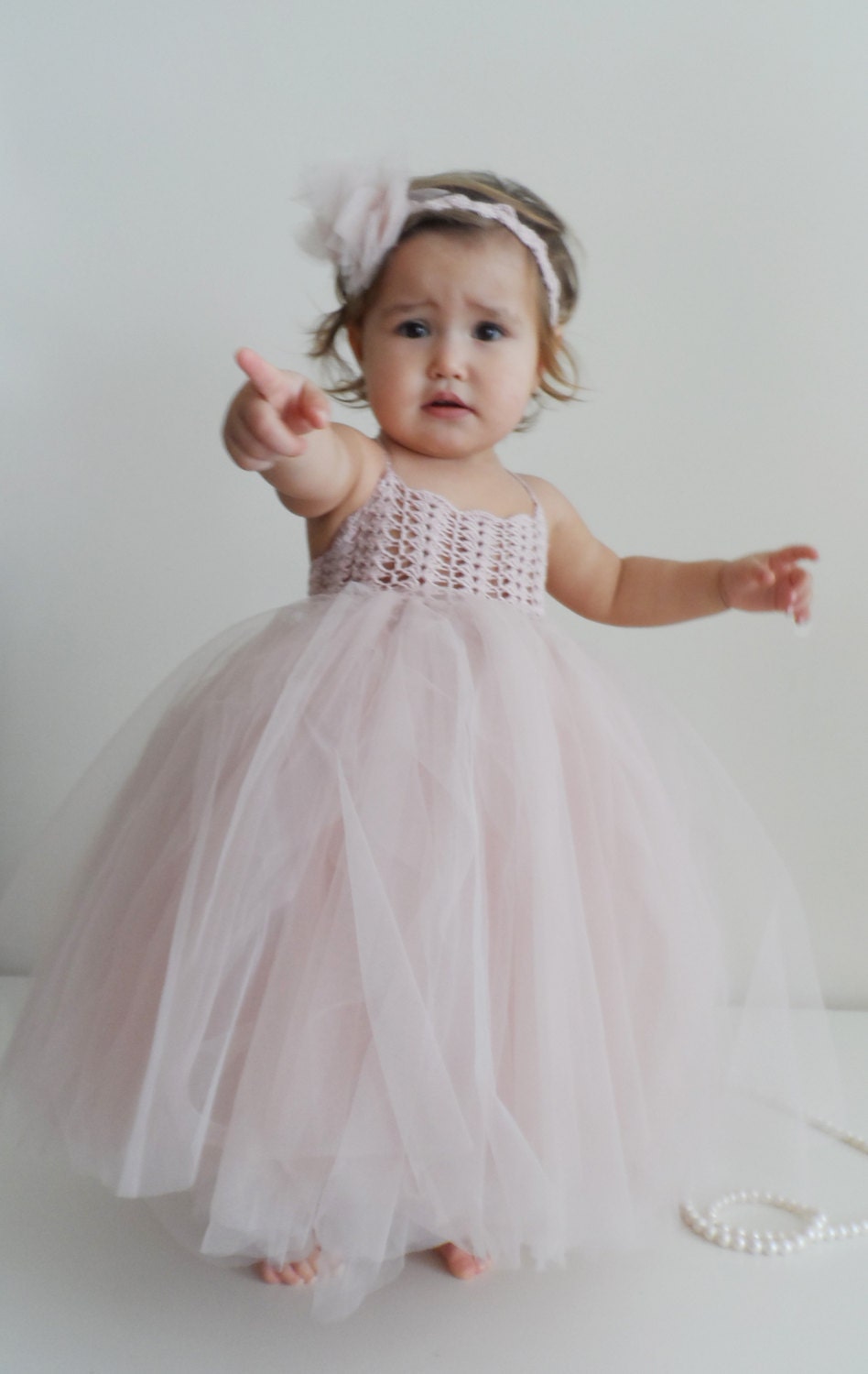 Ankle Length Baby Girl Tutu Dress. Baby Flower Girl Tulle Etsy