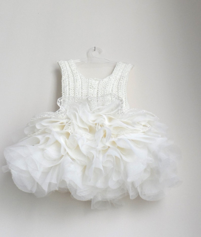 Ivory Lace and Tulle Baby Tutu Dress. Baby Dress With Lace Etsy