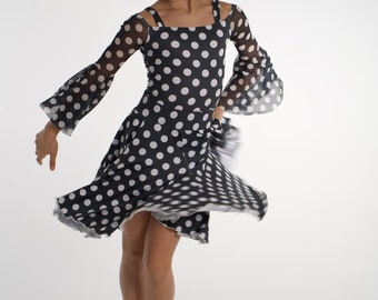 POLKA DOT  Practice Ballroom Dance skirt