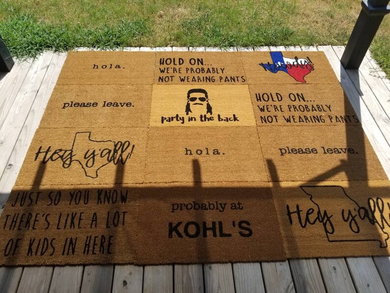 What up succa doormat succulent mat cactus mat Etsy