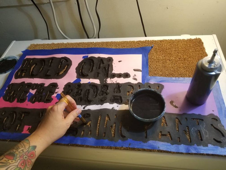 What up succa doormat succulent mat cactus mat Etsy