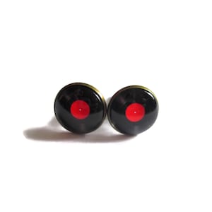 VINYL Record Cufflinks Vinyl Record accessories LP Vinyl Record DJ cufflinks Music cufflinks Retro Music cufflinks Musician Gift image 1