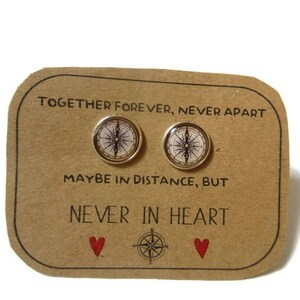 COMPASS FRIENDSHIP Earrings with Together Forever image 2