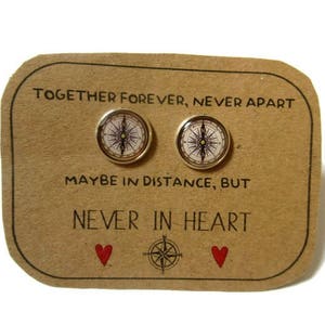 COMPASS FRIENDSHIP Earrings with Together Forever image 1
