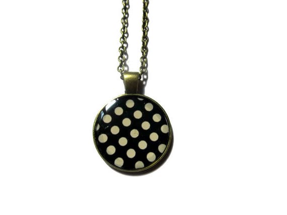White Polka Dot Jewelry Art 