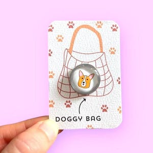 Corgi-speld van roestvrij staal, schattige corgi-broche, dier, hondencadeau, hondenspeld, schattige spelden, ongebruikelijk