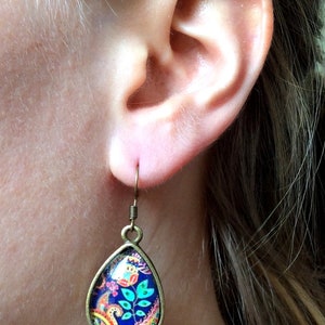 Bohemian TearDrop Earrings Colorful Earrings Summer Boho image 4