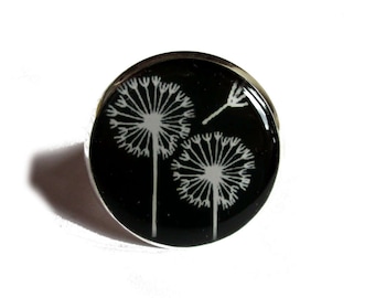 DANDELION RING - Flower ring - Christmas gift - Dandelion jewelry - Girlfriend gift - Plant jewelry - Floral jewelry - Floral ring - Nature