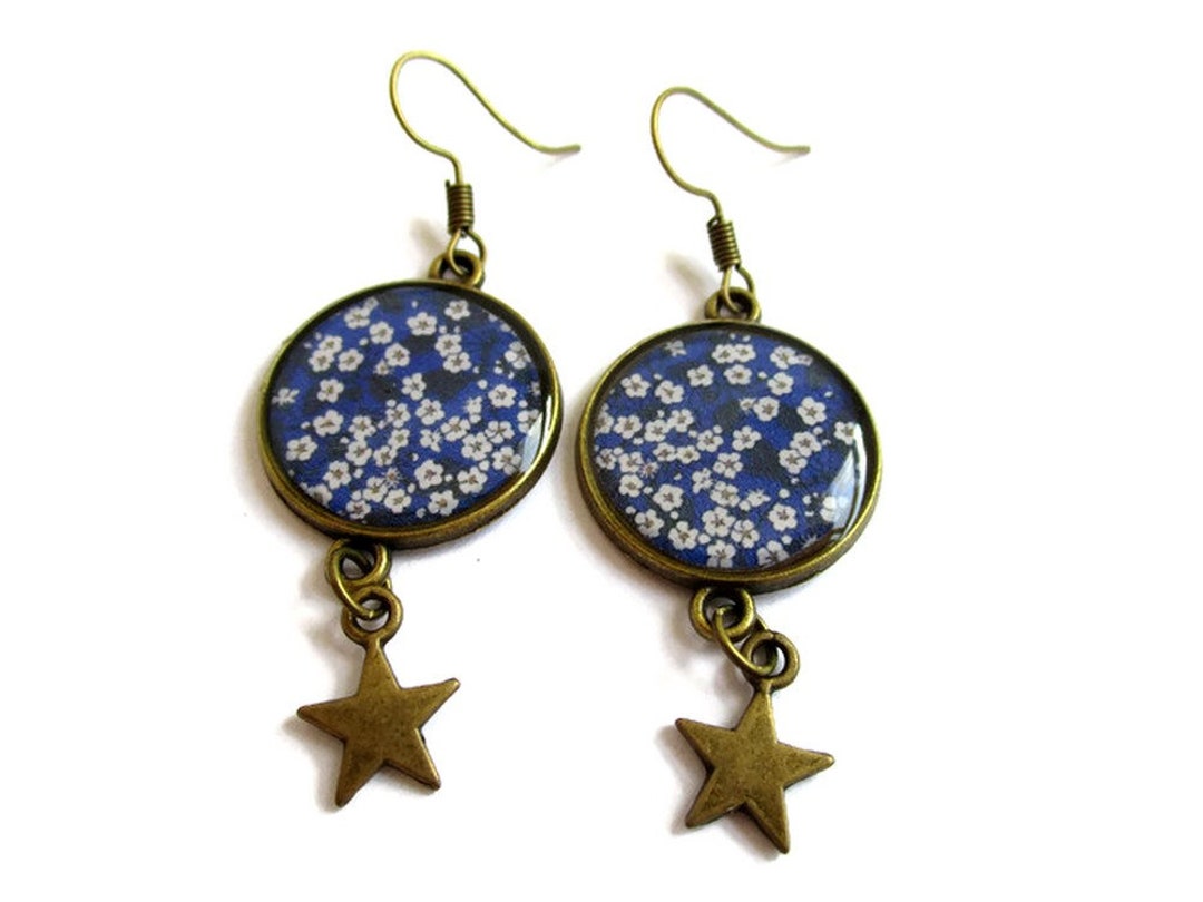 Boucles D'Oreilles Sakura Rouge & Nacre Blanche - Fait Main Par Une Créatrice Française