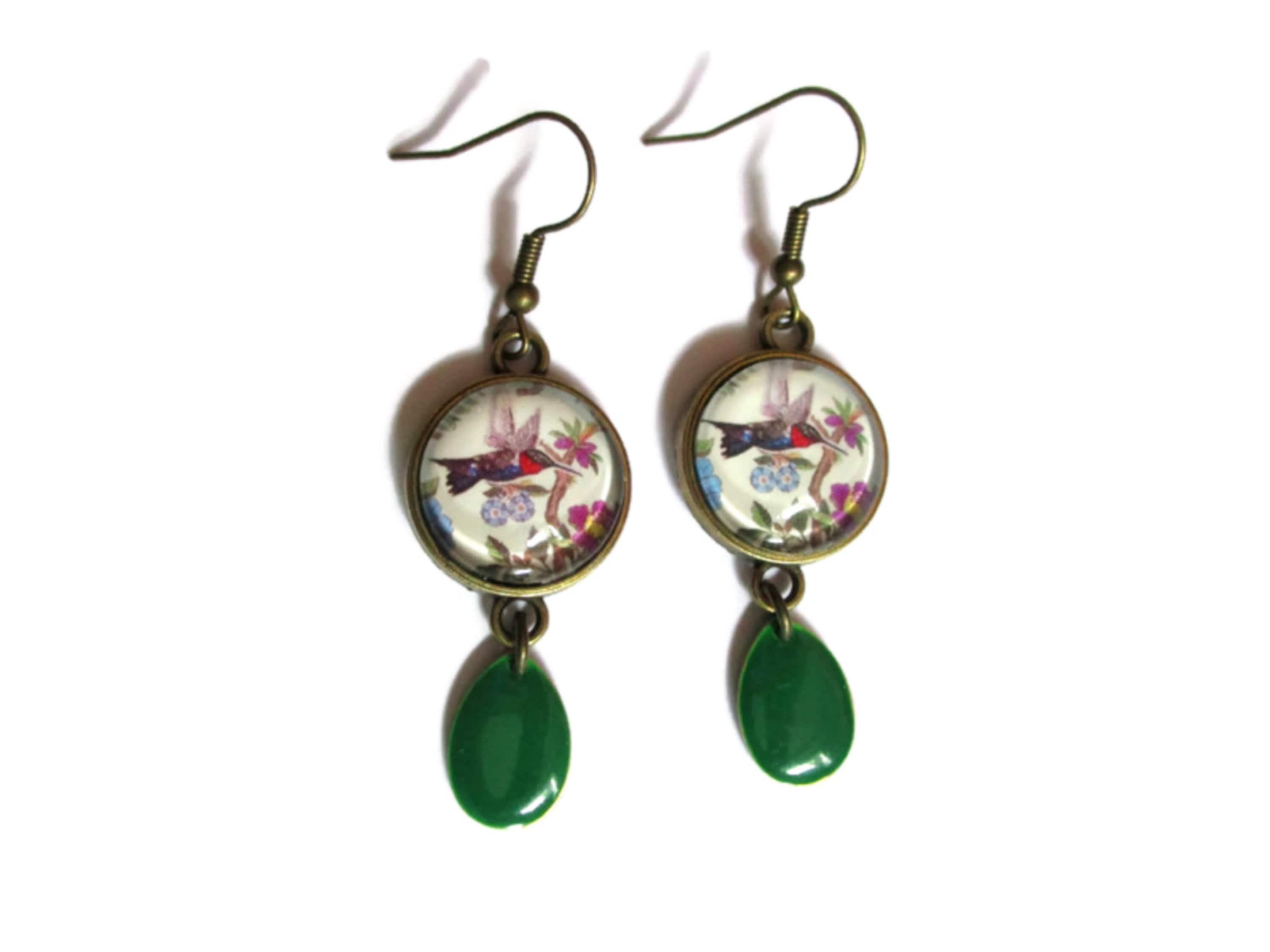 Dodo - Ciondolo Colibrì Oro Rosa 9K - Smalto Perlato | Scintille Shop