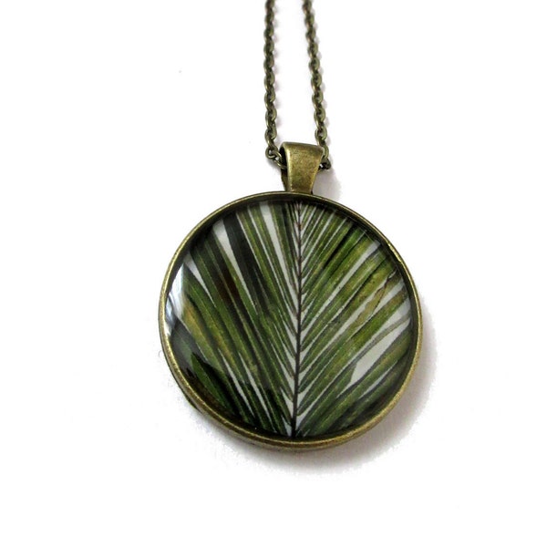 PALM TREE NECKLACE - Palm branch pendant - Palm tree Jewelry - palm jewelry - summer jewelry - leaf - palm tree - summer holiday