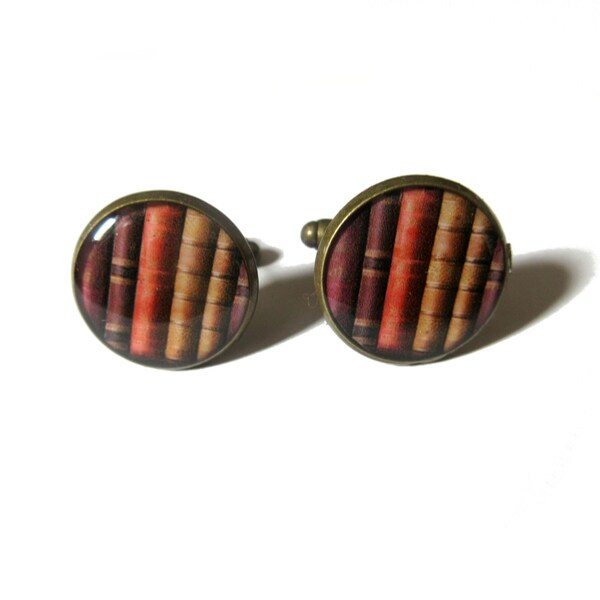 Book Cufflinks Etsy