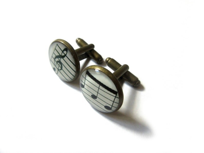 Boutons de manchette en forme de grands rectangles noirs | En stock