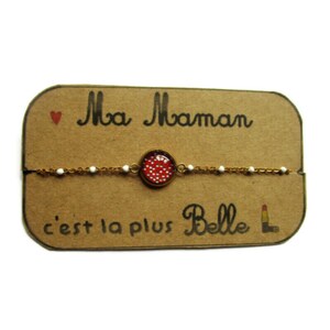 BRACELET Acier Inoxydable ma maman c'est la plus belle, cadeau fête des mère, cadeaux maman, bijoux maman, anniversaire maman, perles miyuki