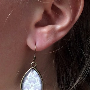 DELICATE EARRINGS White earrings Summer outdoors Boho image 3