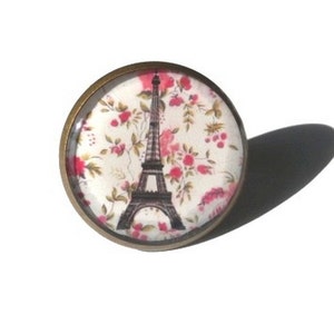 EIFFEL TOWER Ring PARIS lovers Statement Ring Paris Ring Paris Gift For Traveler France French Gift For Woman shabby chic image 2