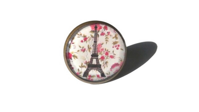 EIFFEL TOWER Ring PARIS lovers Statement Ring Paris Ring Paris Gift For Traveler France French Gift For Woman shabby chic image 2