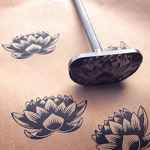 Custom Cast Iron Branding Iron: Wood & Leather Stamp