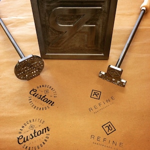 Custom Branding Iron: Wood & Leather Stamp