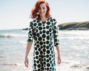 Dress Polka petrol