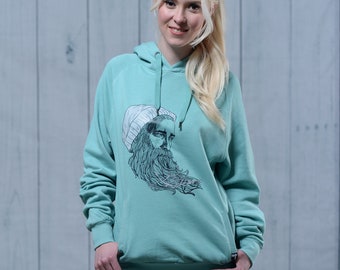 Damen Kapuzensweater Hauke mintgrün