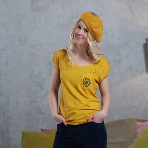 T-Shirt mustard dandelion