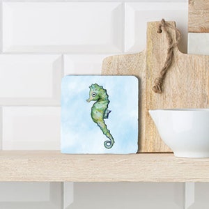 Seahorse tile 10 cm x 10 cm