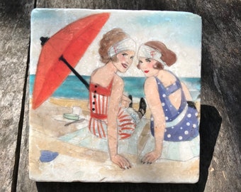 Fliese Babett und Anett 10cm x 10cm