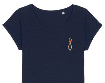 T-Shirt Stick Badetag navy